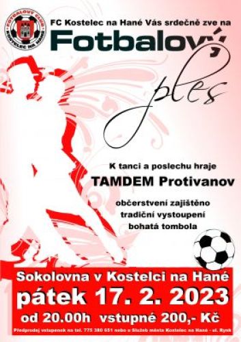 Ples 2023, 17.2.2023 od 20 hodin