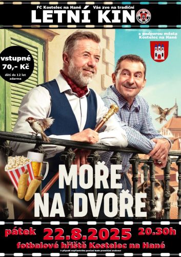 Po roce opět letní kino v Kostelci na Hané!